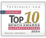 Michael Oberbeck | TOPVERDICT.COM | California | Top 10 Bench Awards | All Practice Areas 2024